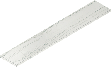Italon Керамогранитная ступень Charme Advance Scalino Ang. SX Platinum 33x160