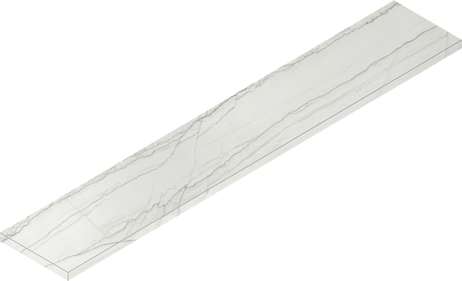 Italon Керамогранитная ступень Charme Advance Scalino Ang. SX Platinum 33x160