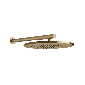 Gessi 316 Душевая головка шарнирная для настенного крепления на 1/2, 350мм, warm bronze brushed pvd