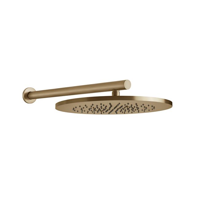 Gessi 316 Душевая головка шарнирная для настенного крепления на 1/2, 350мм, warm bronze brushed pvd