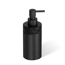 Decor Walther Rocks SSP1 Дозатор для мыла, настольный, с кристаллами Swarovski, цвет: черный матовый купить в Москве: интернет-магазин StudioArdo