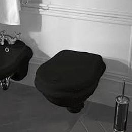 KERASAN Retro Унитаз подвесной 52*38см, цвет черный глянцевый купить в Москве: интернет-магазин StudioArdo