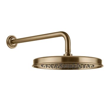 Gessi Venti20 Верхний душ 328 мм., с настенным держателем 389 мм., Warm Bronze Br. PVD