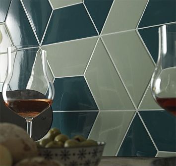 Керамогранит Tonalite Trapez Glossy Sage 23X10 Lucida