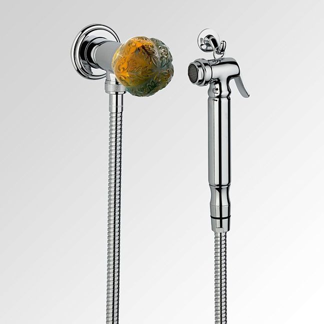 THG Flore Гигиенический душ, цвет: хром/хрусталь