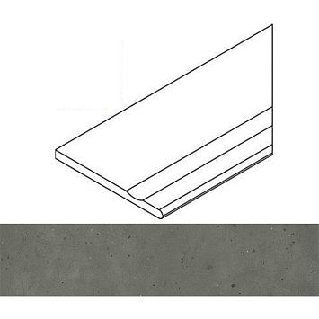 Italon Бордюр из керамогранита Avantgarde Black Bordo 30x120 Svasato Round Dx