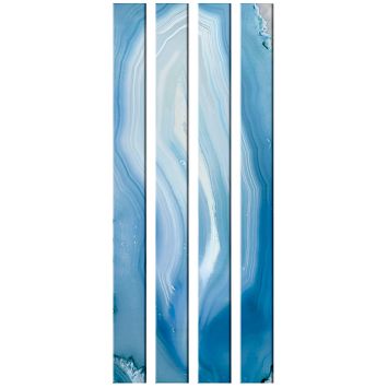 Стеклянный профиль Sicis You Glass Agata Blue 26,2 x 300 x 6 мм