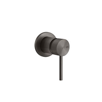 Gessi 316 Встраиваемый смеситель на 1/2 на 1 источник (внешняя часть), brushed black metal pvd