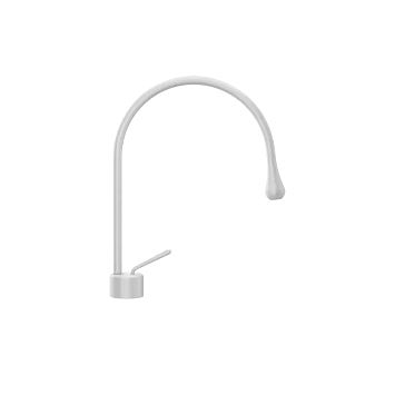 Gessi Goccia Смеситель для раковины на 1 отверстие, излив 244мм R=125, белый