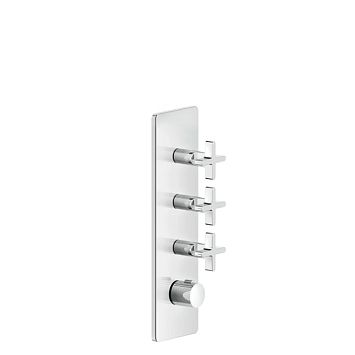 Gessi Inciso Встраиваемый термостатический смеситель на 3 источника, резьба 3/4 (внешние части), хром