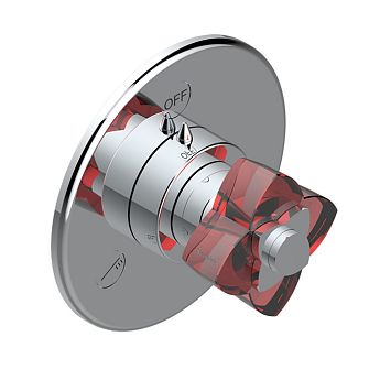 THG Petale De Cristal Rouge Переключатель встраиваемый, внешняя часть, цвет: хром