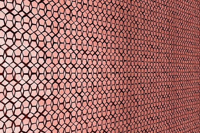 Микромозаика  Sergio Savino Pentagoni 30х30.8см, настенная, цвет: Bright Copper