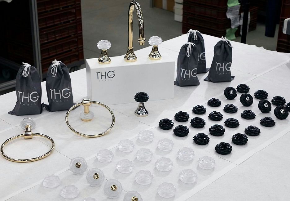 Смесители THG Camelia Black Crystal