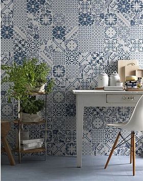 Керамогранит Tonalite Aquarel Decoro Stars Blu 15x15