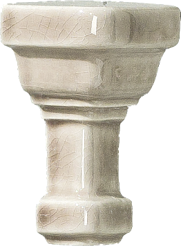 Вставка Ceramiche Grazia Essenze Angolo Esterno Parete Capitello Greige Craquele 3x7,5
