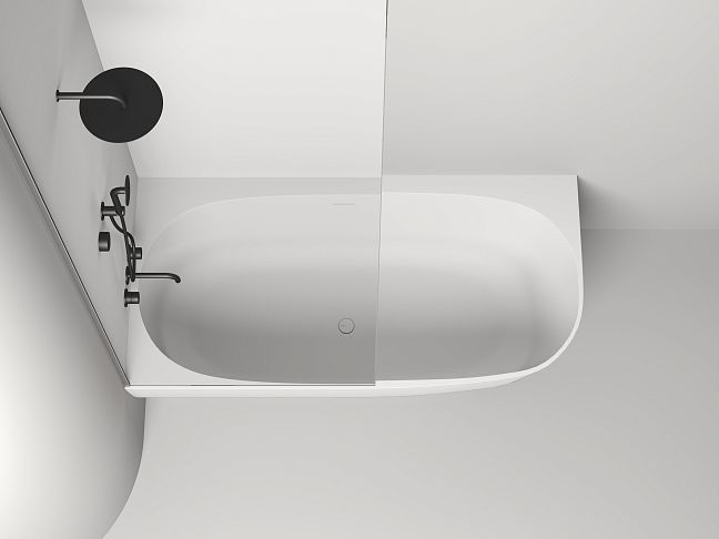 Ванна пристенная угловая Sofia Corner L 170x85 
покраска по RAL полностью