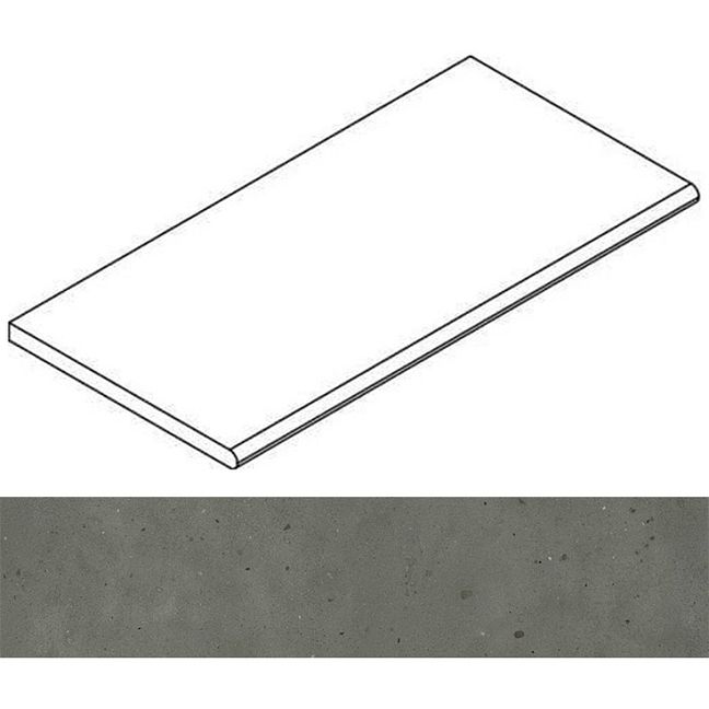 Italon Бордюр из керамогранита Avantgarde Black Bordo 30x120 Grip