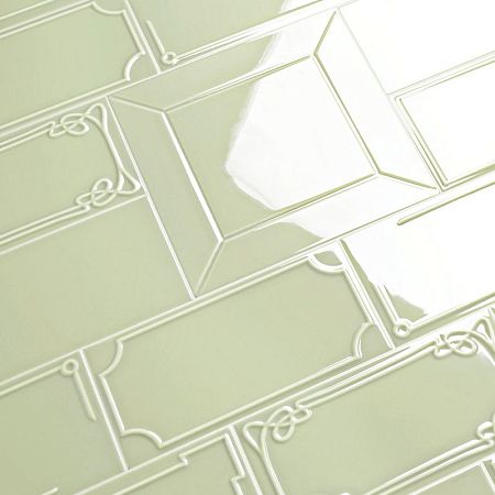Керамическая плитка Etruria Design Art Deco Vectorframe E Moss Green 1° Scelta 12,5x25