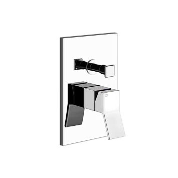 Gessi Rettangolo K Встраиваемый однорычажный смеситель для душа (внешняя часть) с переключателем, хром