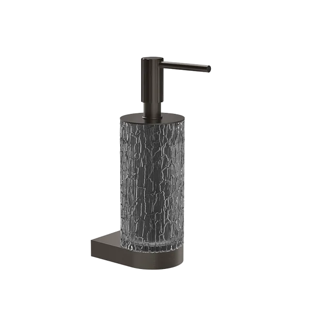 Gessi Incastri Дозатор для жидкого мыла, подвесной, основание окрашено в цвете 707 Black Metal Brushed PVD
