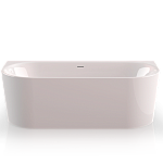 Ванна пристенная  Knief Acrylic Fresh Wall Акриловая , размер 180x80x60 см, белая глянцевая, щелевой слив-перелив белый глянец. купить в Москве: интернет-магазин StudioArdo
