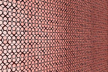 Микромозаика  Sergio Savino Pentagoni 30х30.8см, настенная, цвет: Bright Copper
