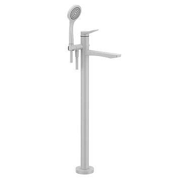 Gessi Rilievo Внешние части для напольного смесителя для ванны с душевой лейкой, White CN