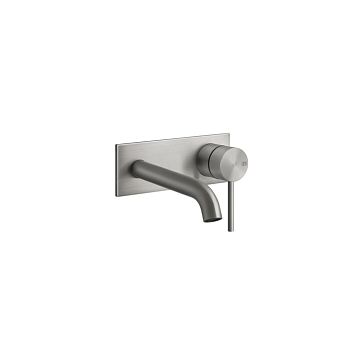 Gessi 316 Встраиваемый смеситель с изливом 147мм (внешние части), steel brushed