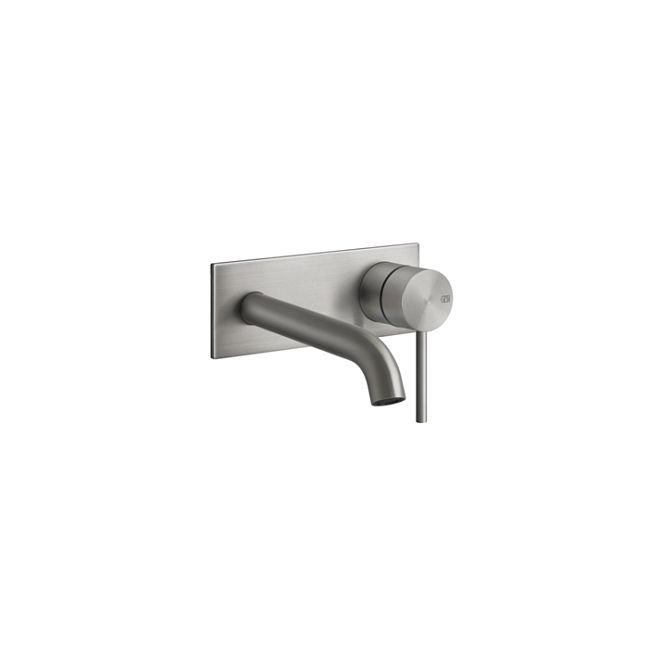 Gessi 316 Встраиваемый смеситель с изливом 147мм (внешние части), steel brushed