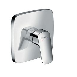 Смеситель для душа Hansgrohe Logis однорычажный highflow, СМ, внешняя часть, цвет: хром купить в Москве: интернет-магазин StudioArdo