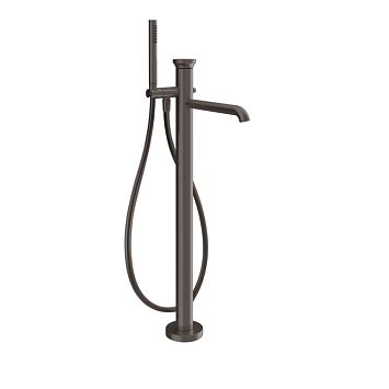 Gessi Origini Смеситель наполньный для ванны, с ручной лейкой, в комплекте вставка., Black Metal Brushed PVD