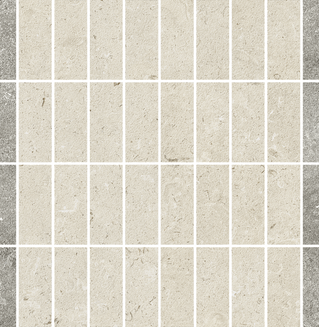 Italon Керамогранитная мозаика Aura Stone White Streets 28,3x29x0,9 Матовая