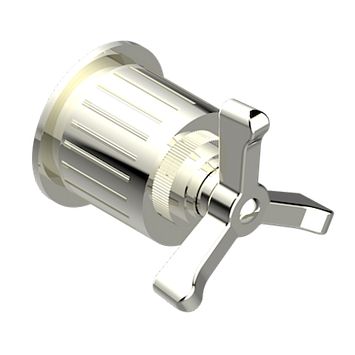 THG Hamptons Запорный вентиль, встраиваемый в стену, внешняя часть, цвет: Polished nickel