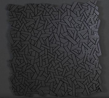 Микромозаика Sergio Savino Fasce Lisce 30x30 Nero Africa