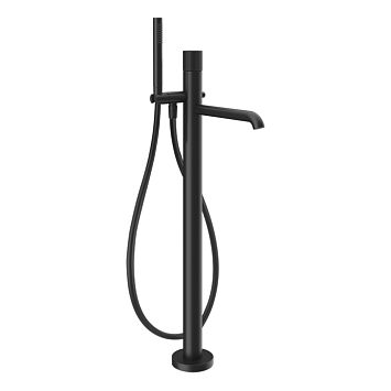 Gessi Habito Rigato Смеситель для ванны напольный, однорычажный, Matte Black