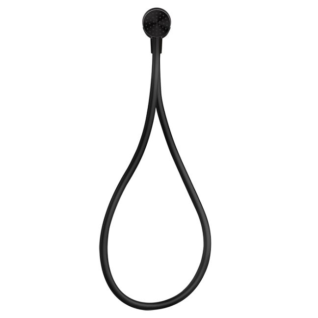 Gessi Hi-Fi Душевой магнитные комплект, состоящий из вывода воды, держателя, Darkflex шланга 1,50 м и лейки, Black Metal PVD