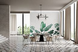 Панно Art&Natura Royal Classic (Керамогранит Art&Natura: Travertino Dianox Grey, Marmo Nero Marquina Black Panther, Marmo Calacata Vagli Super White Glossy) купить в Москве: интернет-магазин StudioArdo