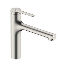 Hansgrohe Zesis M33 Кухонный смеситель 160 2jet с вытяжным душем сталь 74801800 купить в Москве: интернет-магазин StudioArdo