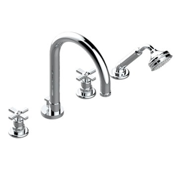 Смеситель для ванны THG Club Saint-Germain набортный на 4 отв. с изливом СУПЕР ГОЛИАФ