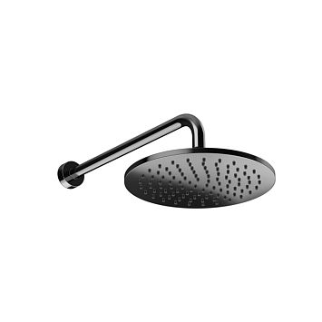 Gessi Origini Верхний душ с кронштейном, настенный, защитой от известкового налета, Black Metal PVD