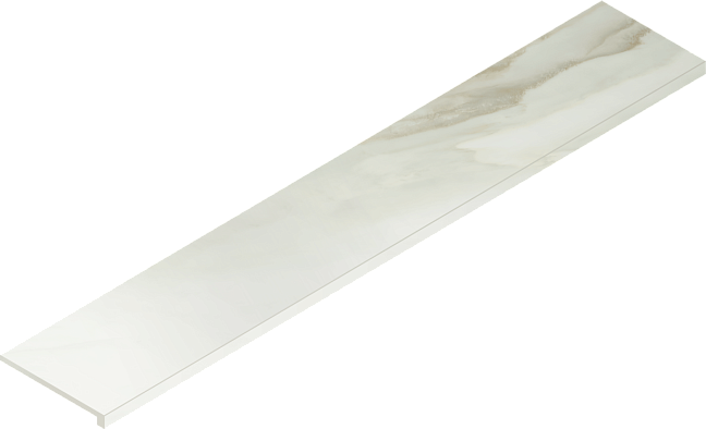 Italon Керамогранитная ступень Charme Advance Scalino Front Cremo 33x160