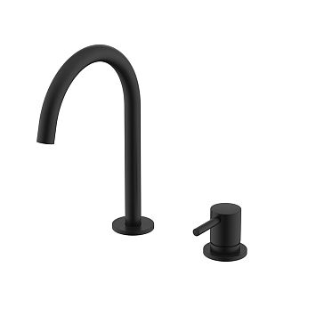 Nemo NM-2318MB Смеситель для раковины с донным клапаном MATTE BLACK