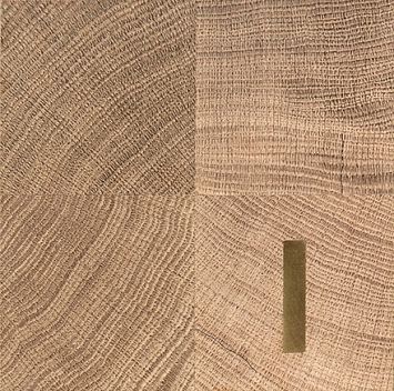 Mutina Паркет Rings Brass Natural Oak 17,5x17,5 Matt