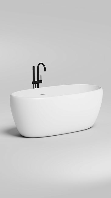 Ванна отдельностоящая LUCE 170x85 покраска по RAL полностью