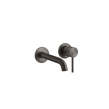 Gessi 316 Встраиваемый смеситель для раковины с изливом 136-156мм (внешняя часть), brushed black metal pvd