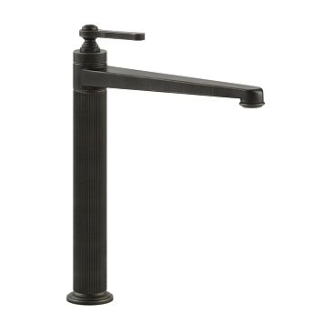 Gessi Venti20 Смеситель для раковины на 1 отверстие, однорычажный, высокий, в комплекте с донным клапаном, Aged Bronze