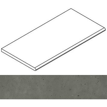 Italon Бордюр из керамогранита Avantgarde Black Bordo 30x120 Round