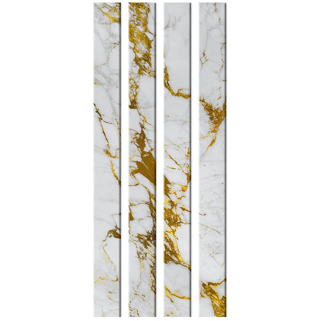 Стеклянный профиль Sicis You Glass  Electric Marble Cal Gold 26,2 x 300 x 6 мм