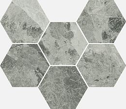 Керамогранит Italon Charme Extra Silver Mosaico Hexagon 620110000067 25x29 купить в Москве: интернет-магазин StudioArdo
