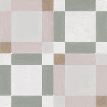 Керамическая плитка Harmony Patterns Pink Square 22,3x22,3cm 10mm